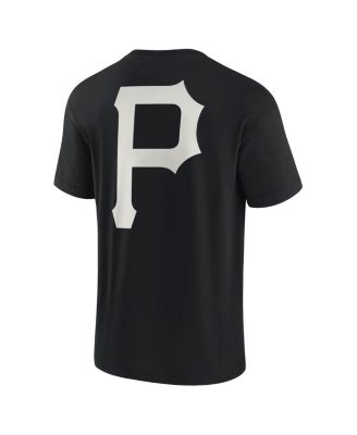 Men's and Women's Black Pittsburgh Pirates Super Soft Short Sleeve T-shirt