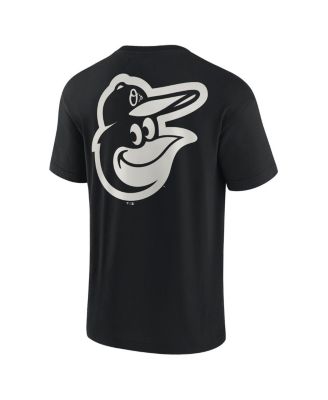 Men's and Women's Black Baltimore Orioles Super Soft Short Sleeve T-shirt