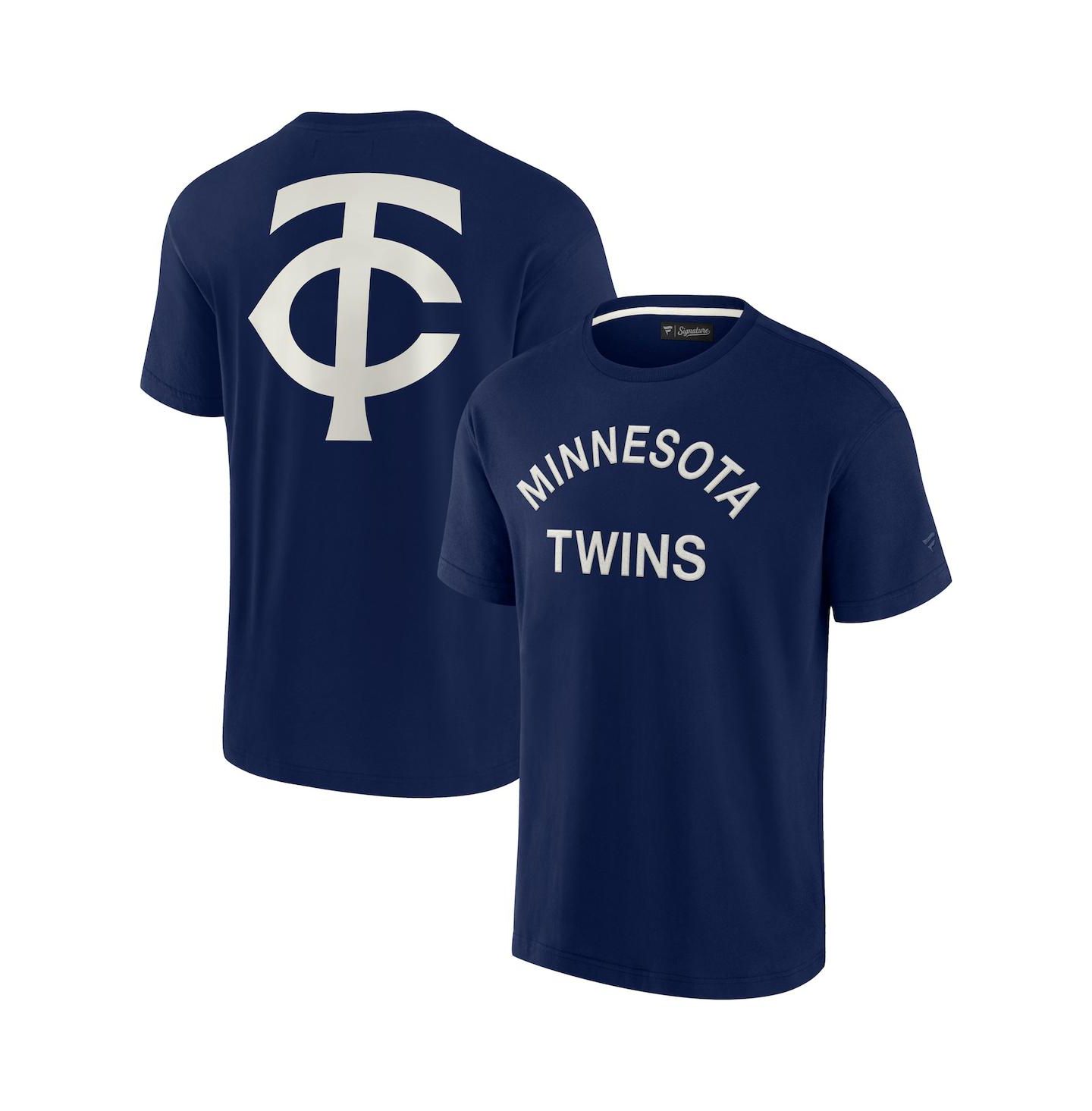 Футболка Fanatics Signature Navy Minnesota Twins Super Soft Short Sleeve — фото 3