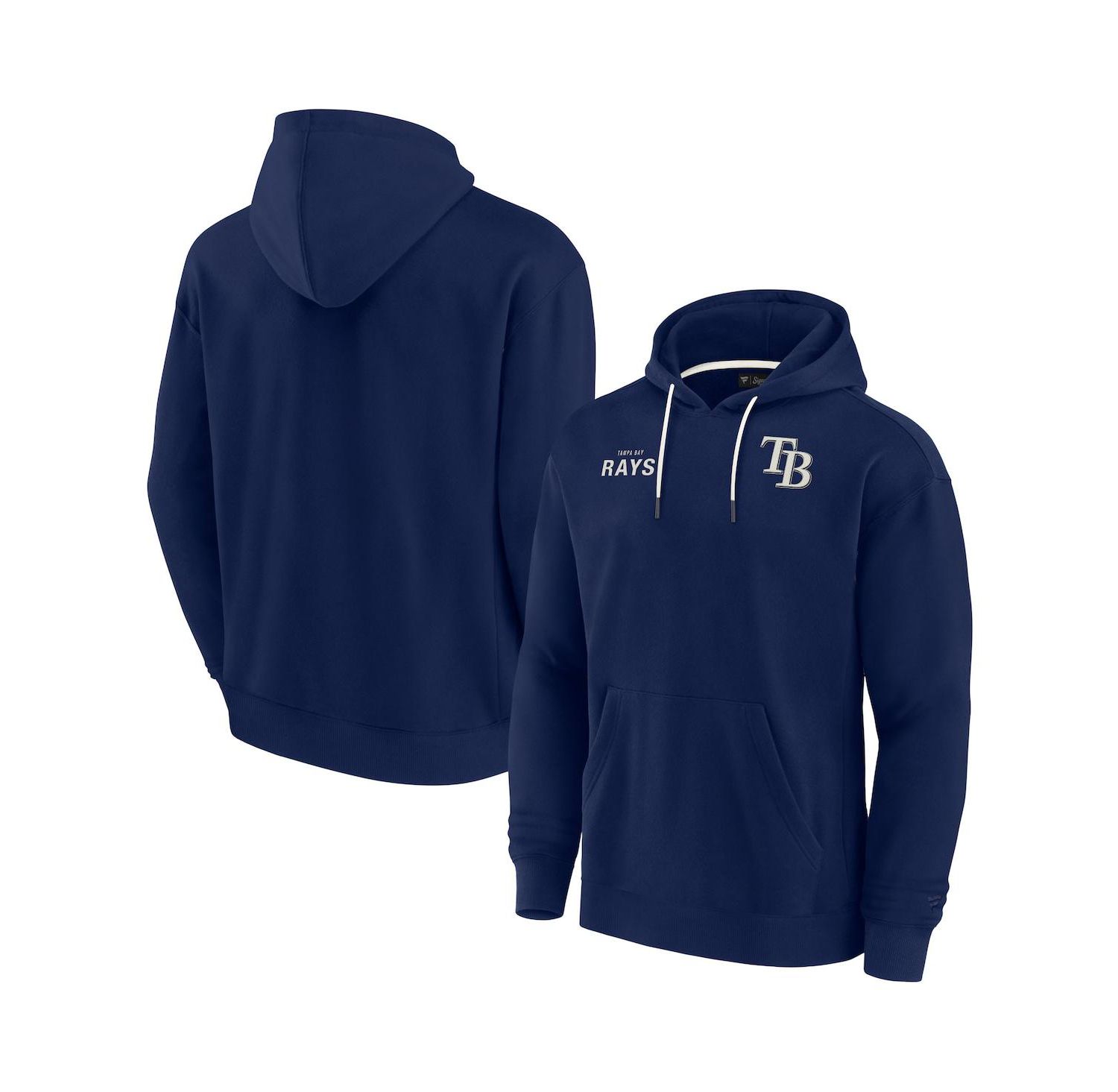 Men's and Women's Navy Tampa Bay Rays Super Soft Fleece Pullover Hoodie