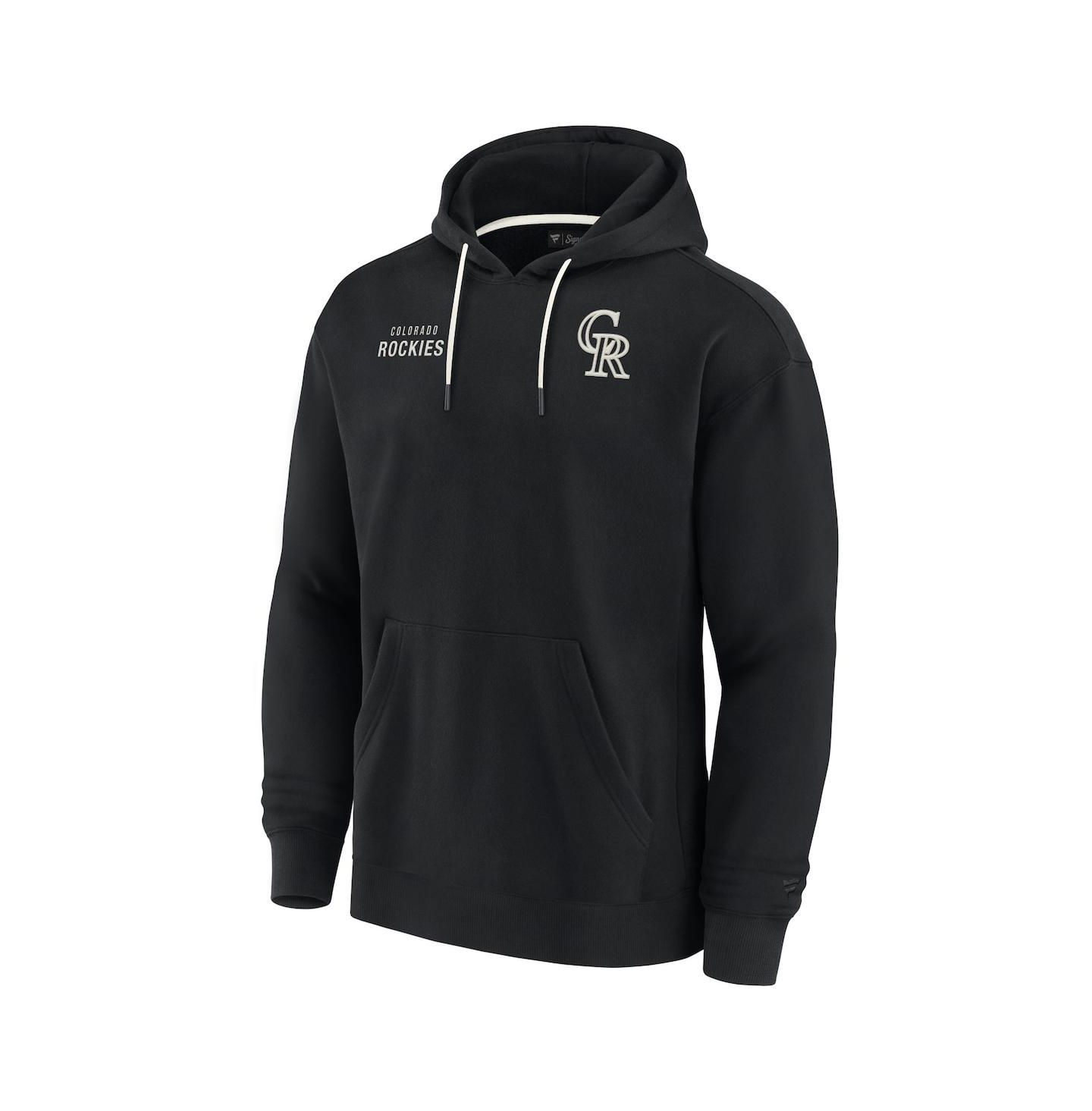 Худи Fanatics Signature Black Colorado Rockies Super Soft Fleece Pullover — фото 4