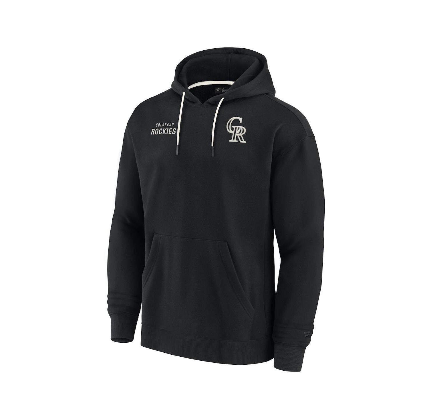 Men's and Women's Black Colorado Rockies Super Soft Fleece Pullover Hoodie