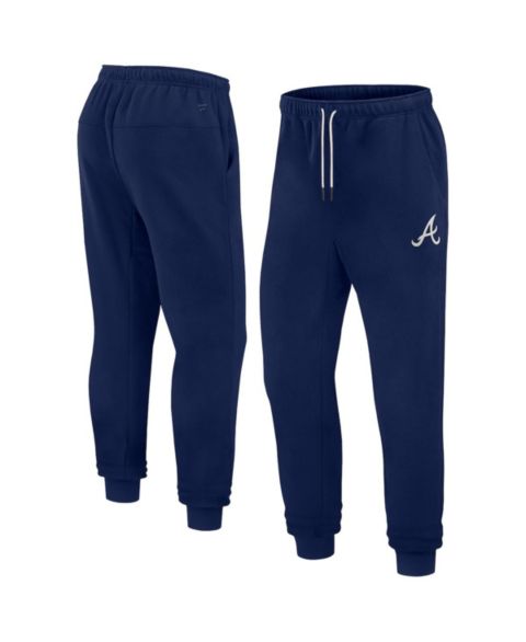 Брюки Fanatics Signature Navy Atlanta Braves Super Soft Fleece Jogger
