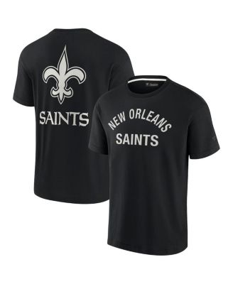 Men's and Women's Black New Orleans Saints Super Soft Short Sleeve T-shirt
