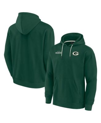Men's and Women's Green Green Bay Packers Super Soft Fleece Pullover Hoodie