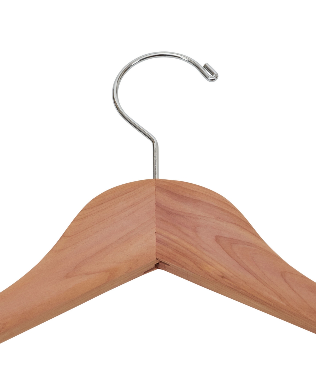 Shop Household Essentials Cedar Hanger, Locking Bar, Set Of 4 In Natural