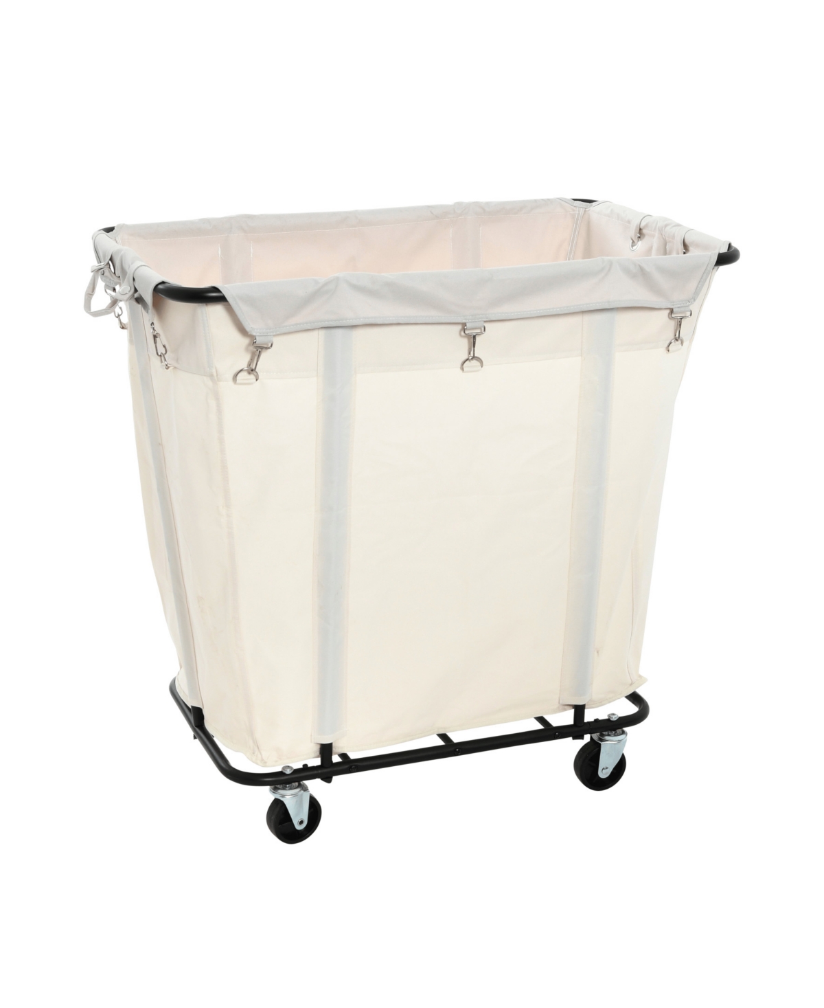 Commercial Laundry Cart - Matte Black