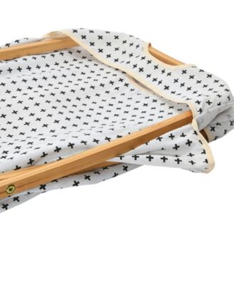 Household Essentials Bamboo x Frame Hamper, Cross