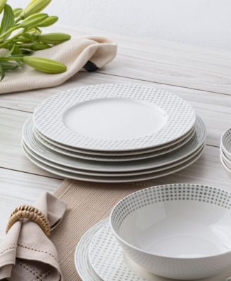 Hammock  Rim 12-Piece Dinnerware Set, Service for 4