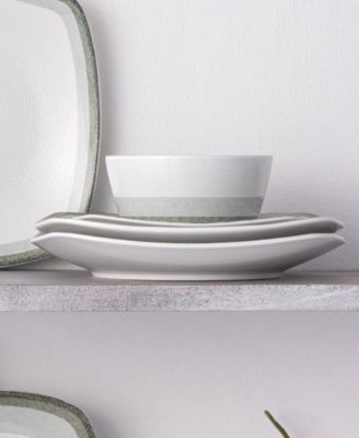 Colorscapes Layers 12 Piece Square Dinnerware Set