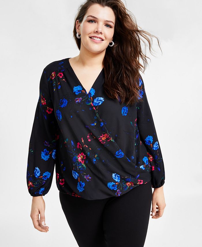 Macy's surplice top 2025