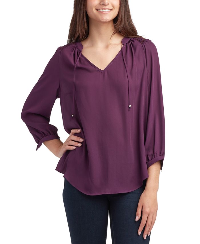 Macys peasant tops top