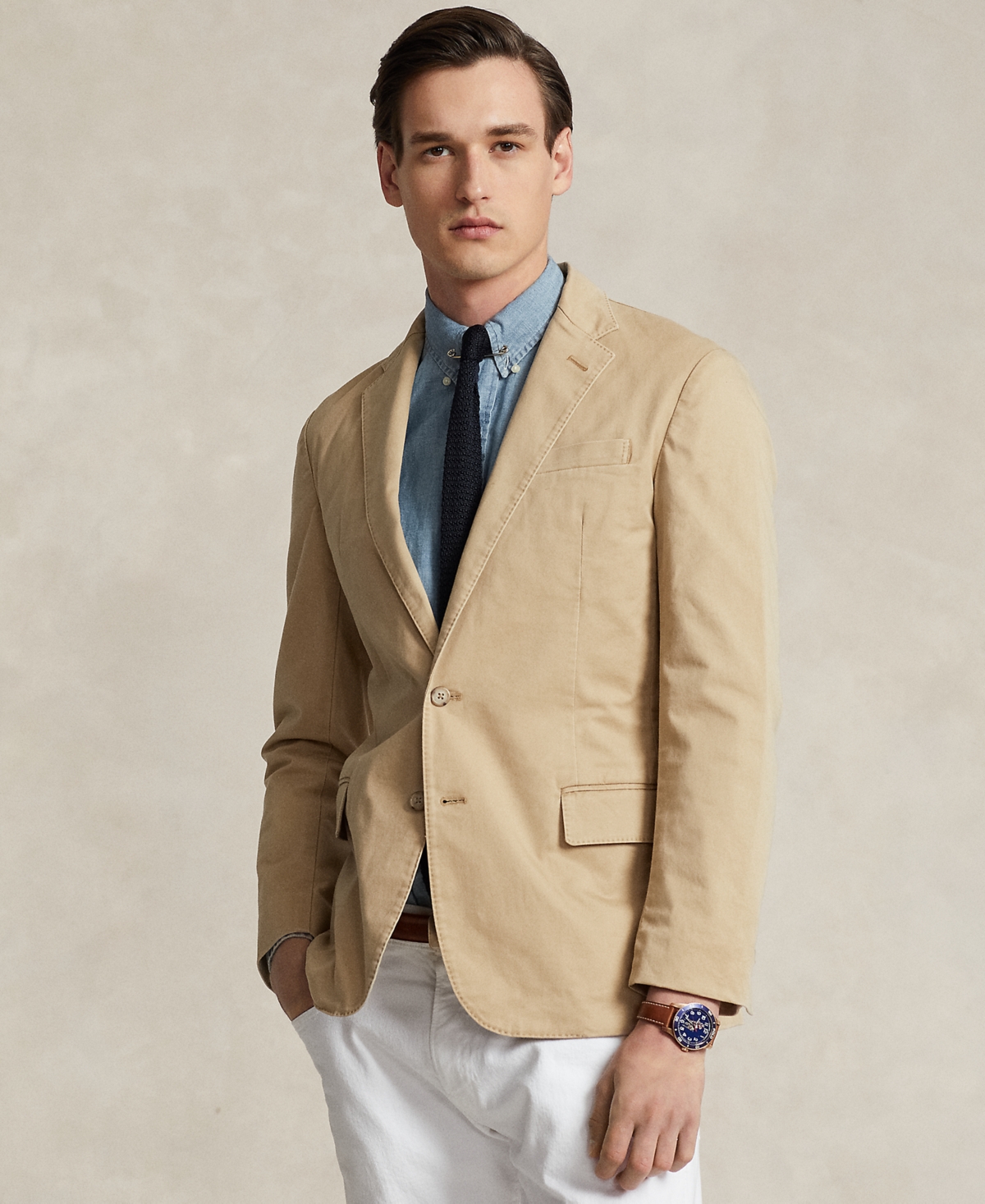 Polo Ralph Lauren Men's Polo Stretch Chino Suit Jacket In Monument Tan