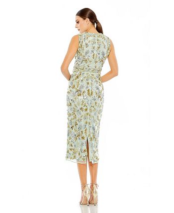 Robe Misook Leona - Sequins Or Antique, Sans Manches, Taille S - Neuf Sans étiquette