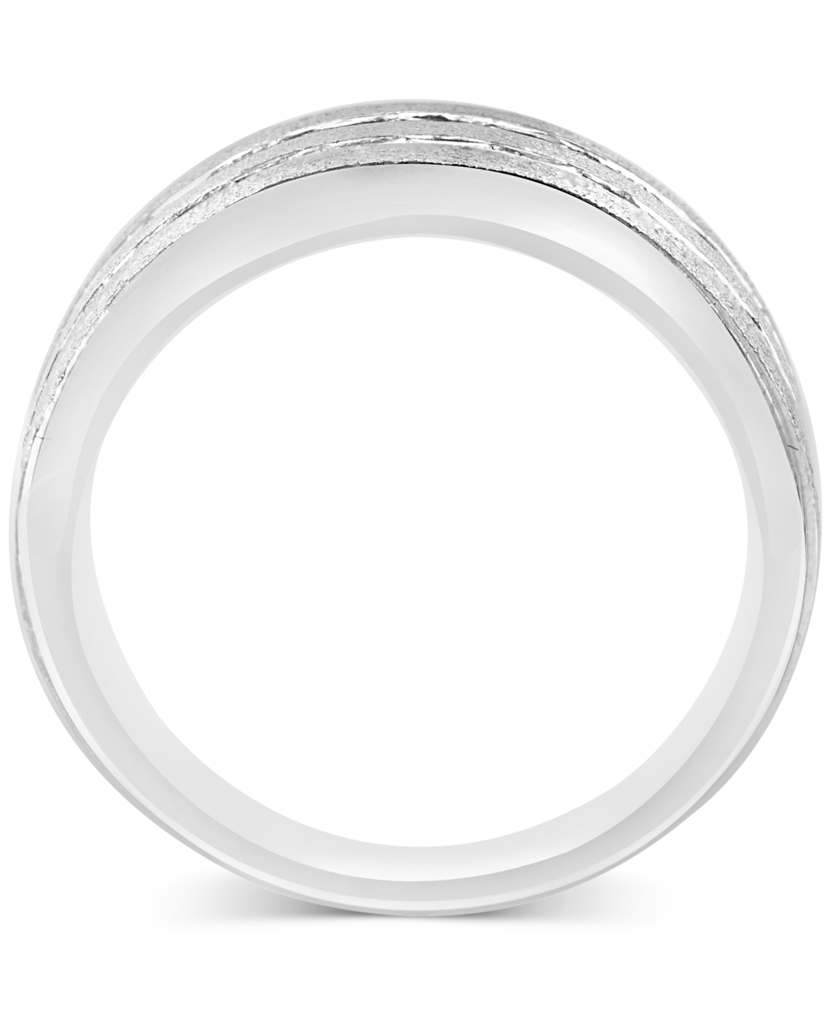 Effy Diamond Baguette Double Row Statement Ring (1/2 ct. t.w.) - Sterling Silver