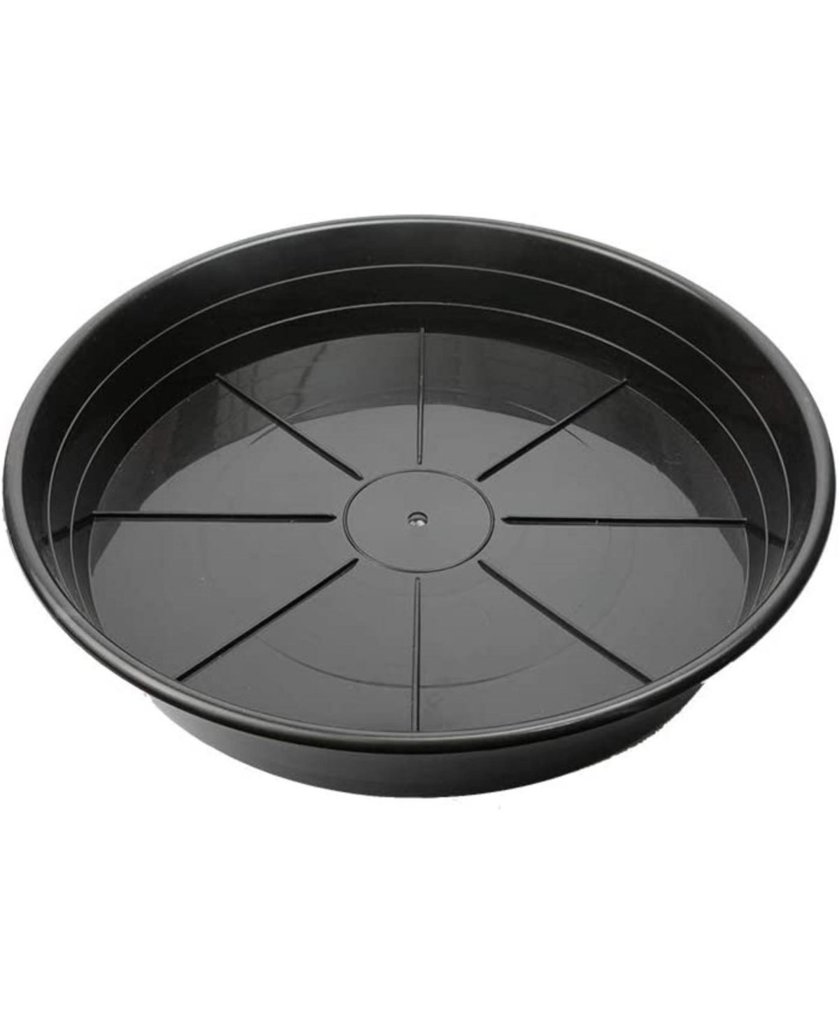 Uv-Resistant Premium Plastic Plant Saucer, 16 inches - Black