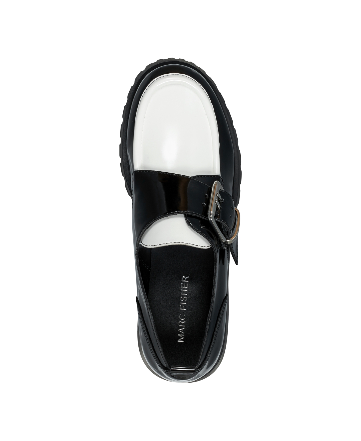 Marc Fisher Women's Hazelton Slip-On Lug Sole Casual Loafers - White