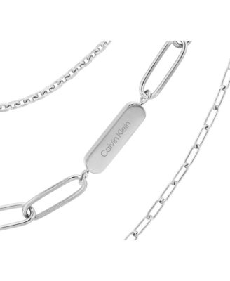 Unisex Stainless Steel Chain Necklace Gift Set, 3 Piece