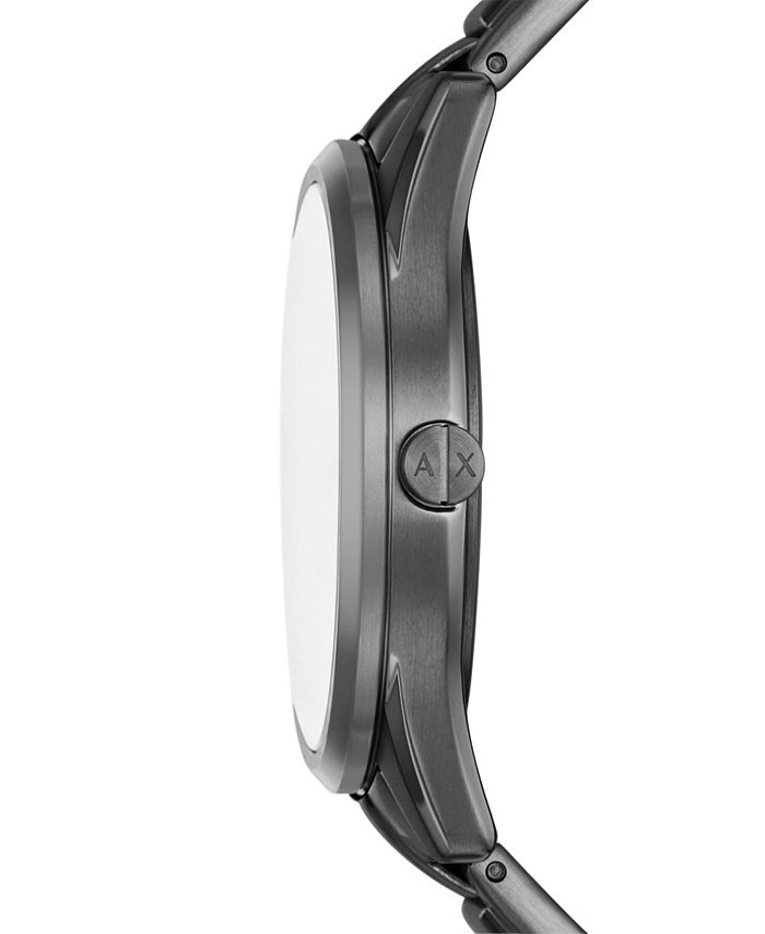 A|X Armani Exchange Men's Quartz Multifunction Gunmetal Stainless Steel ...