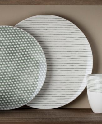 Hammock Stripes Coupe Dinner Plates, Set of 4