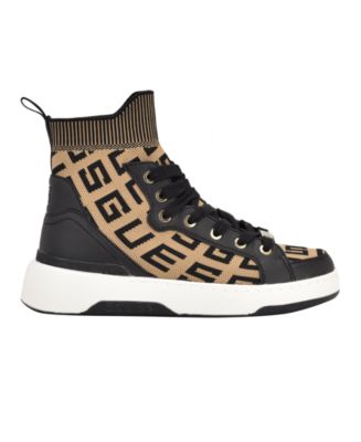 Women's Mannen Knit Hi-Top Lace-Up Fashion Sneakers