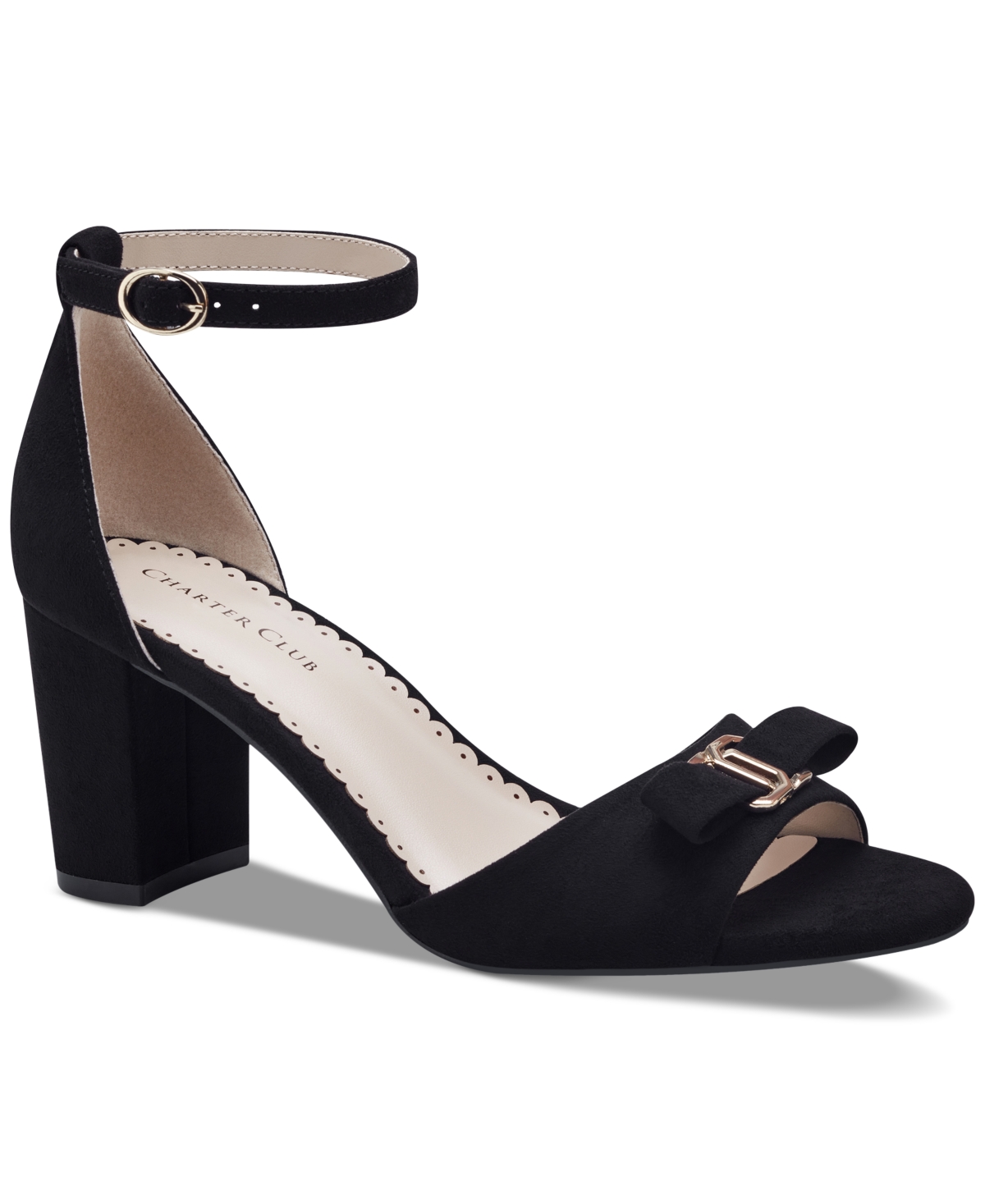 Women's Lilianna Ankle-Strap Dress Sandals, Created for Macy's - Black