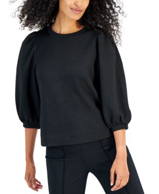 Anne Klein - Women's Balloon-Sleeve Pullover Top
