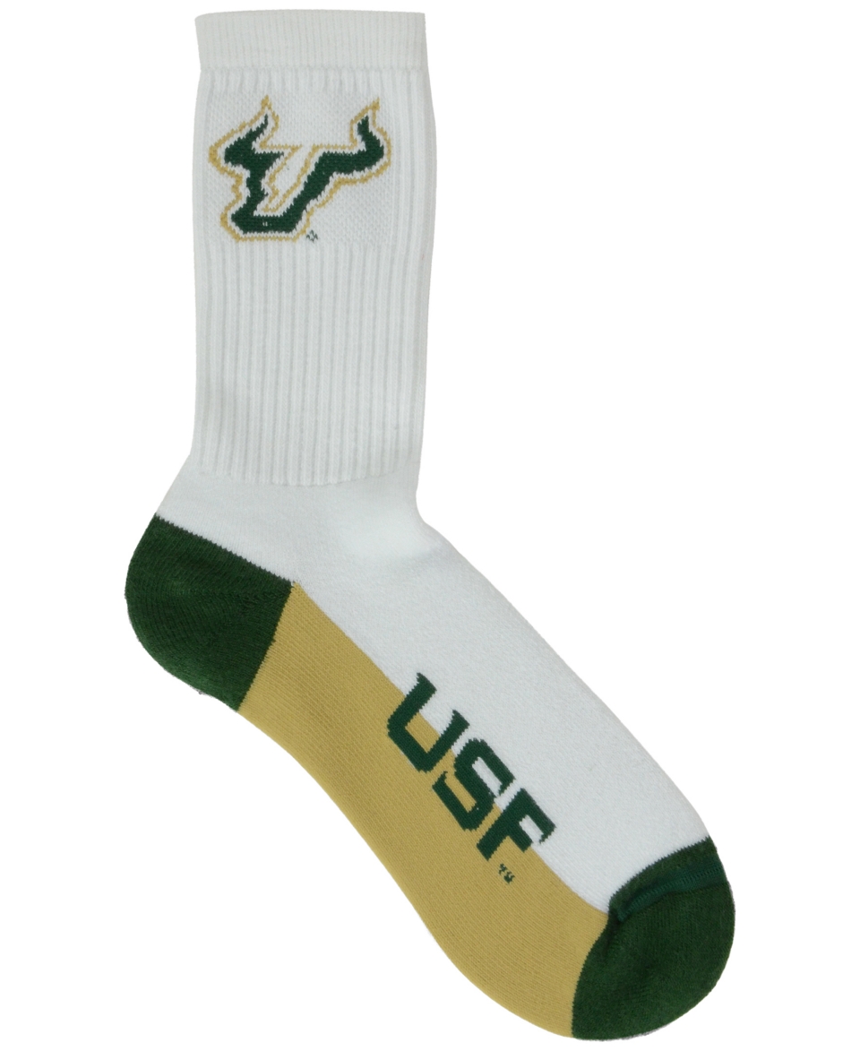 For Bare Feet South Florida Bulls Crew White 506 Socks   Sports Fan