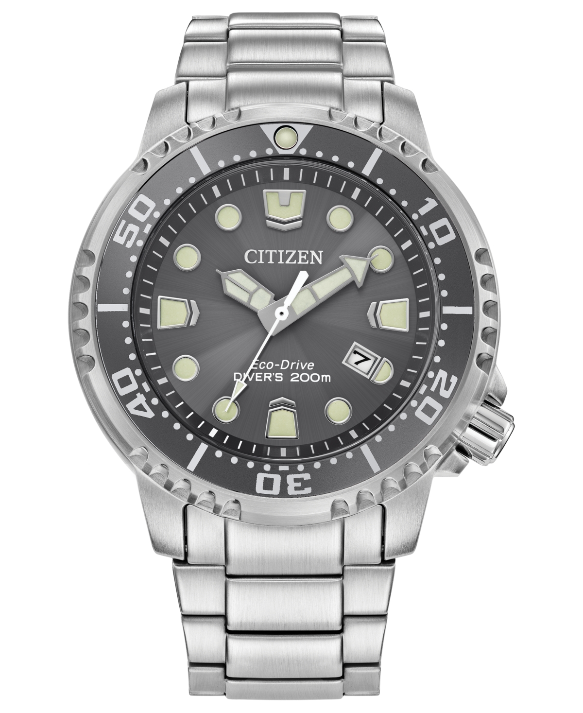 Citizen Promaster Dive Eco-drive Grey Dial Mens Watch Bn0167-50h