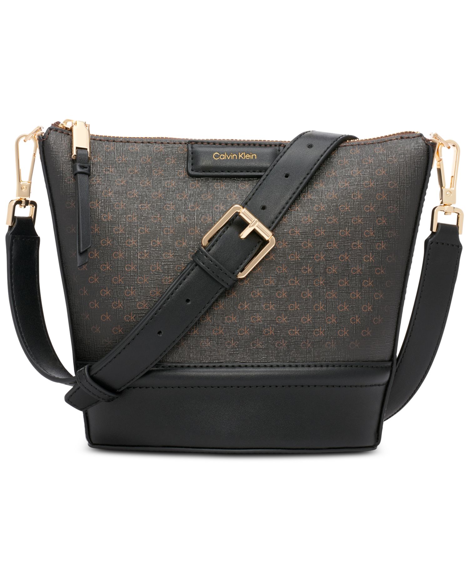 Ash Signature Adjustable Top Zipper Crossbody