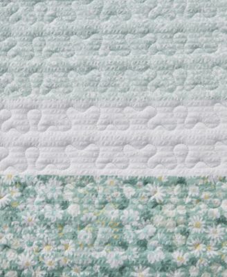 Caralie Seersucker 4-Pc. Quilt Set, King/California King