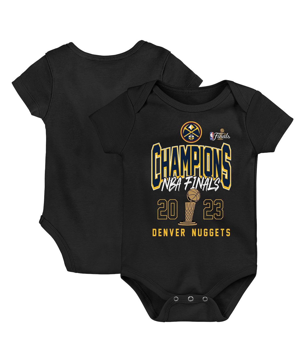 Outerstuff Babies' Infant Boys And Girls Black Denver Nuggets 2023 Nba Finals Champions Hype Bodysuit