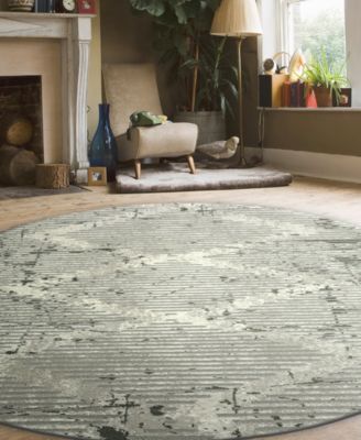 CLOSEOUT! KM Home Davide 1230 7'10" x 7'10" Round Area Rug