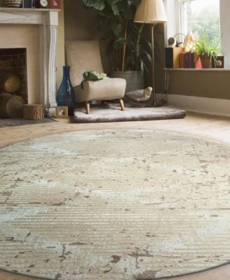 Davide 1230 7'10" x 7'10" Round Area Rug
