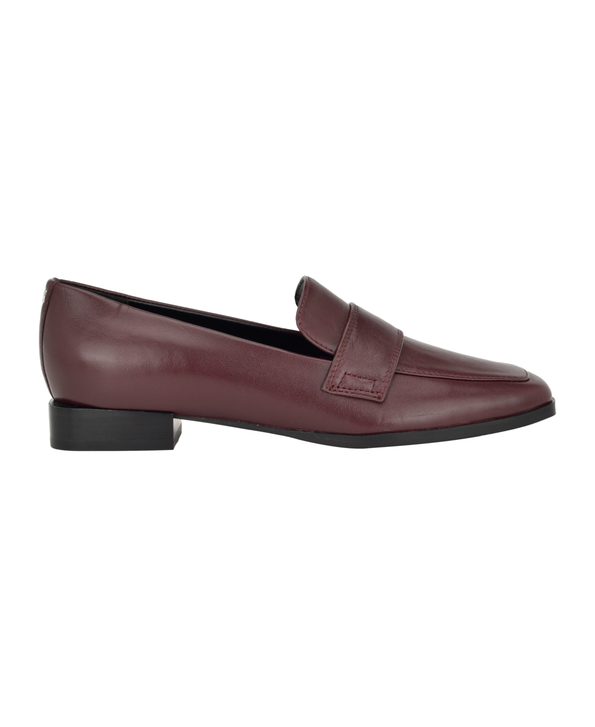 Calvin Klein Women's Tadyn Square Toe Slip-On Casual Loafers -Leather