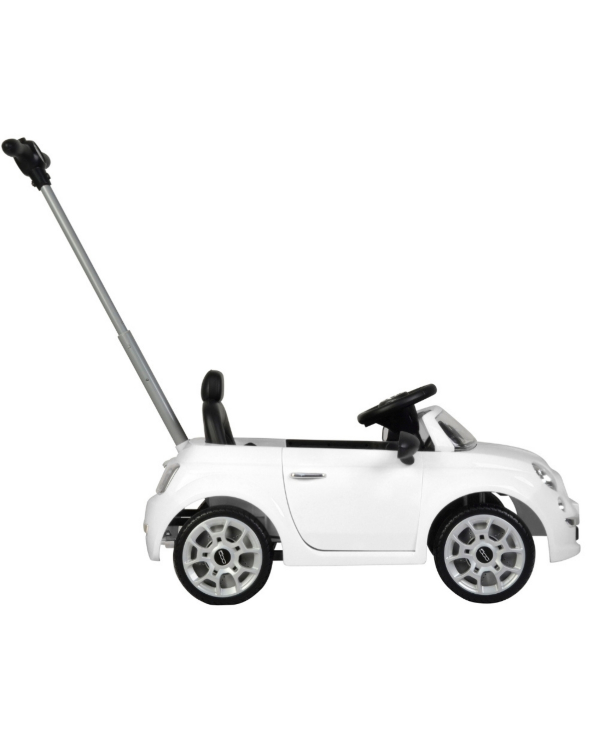 Best Ride On Cars Fiat 500 Push Cart In White
