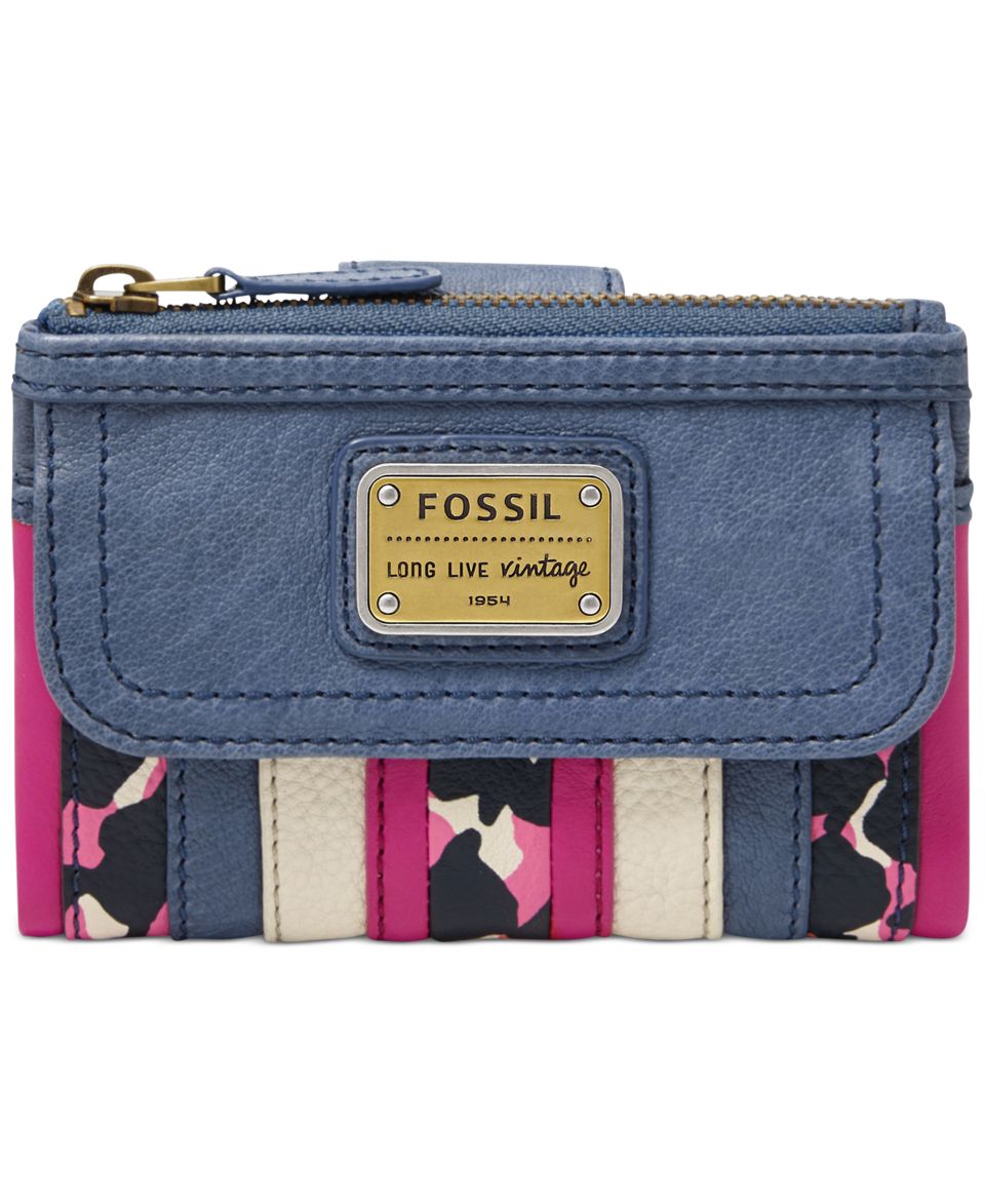 Fossil Emory Leather Patchwork Multifunction Wallet   Handbags