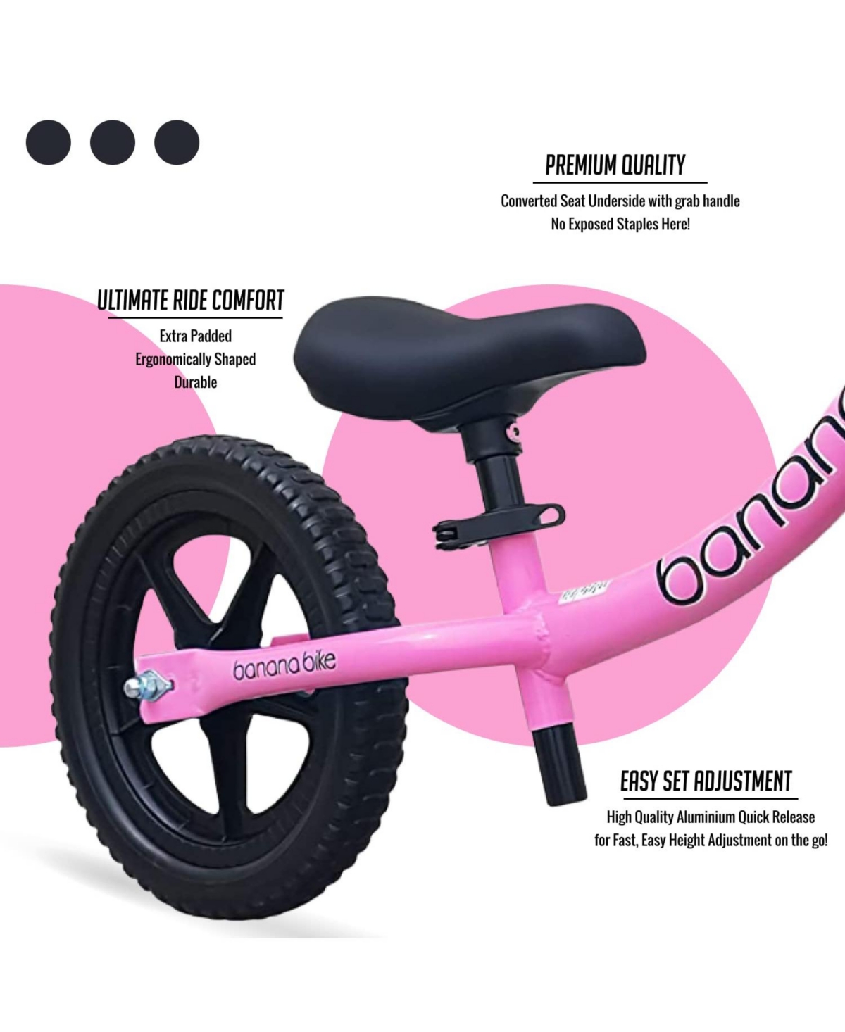 Banana Bike & Lava Sport Banana Lt Balance Bike - Lightweight Toddler Bike for 2, 3, 4, and 5 Year Old Boys and Girls - No Pedal Bikes for Kids with A