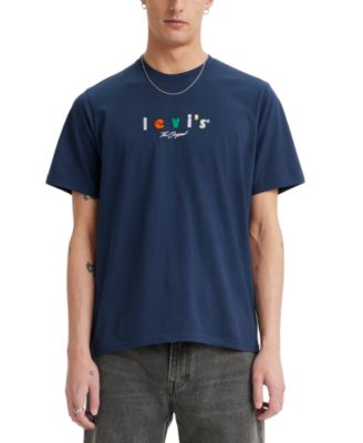 Levi's - Men's  Relaxed-Fit Embroidered Logo Graphic T-Shirt