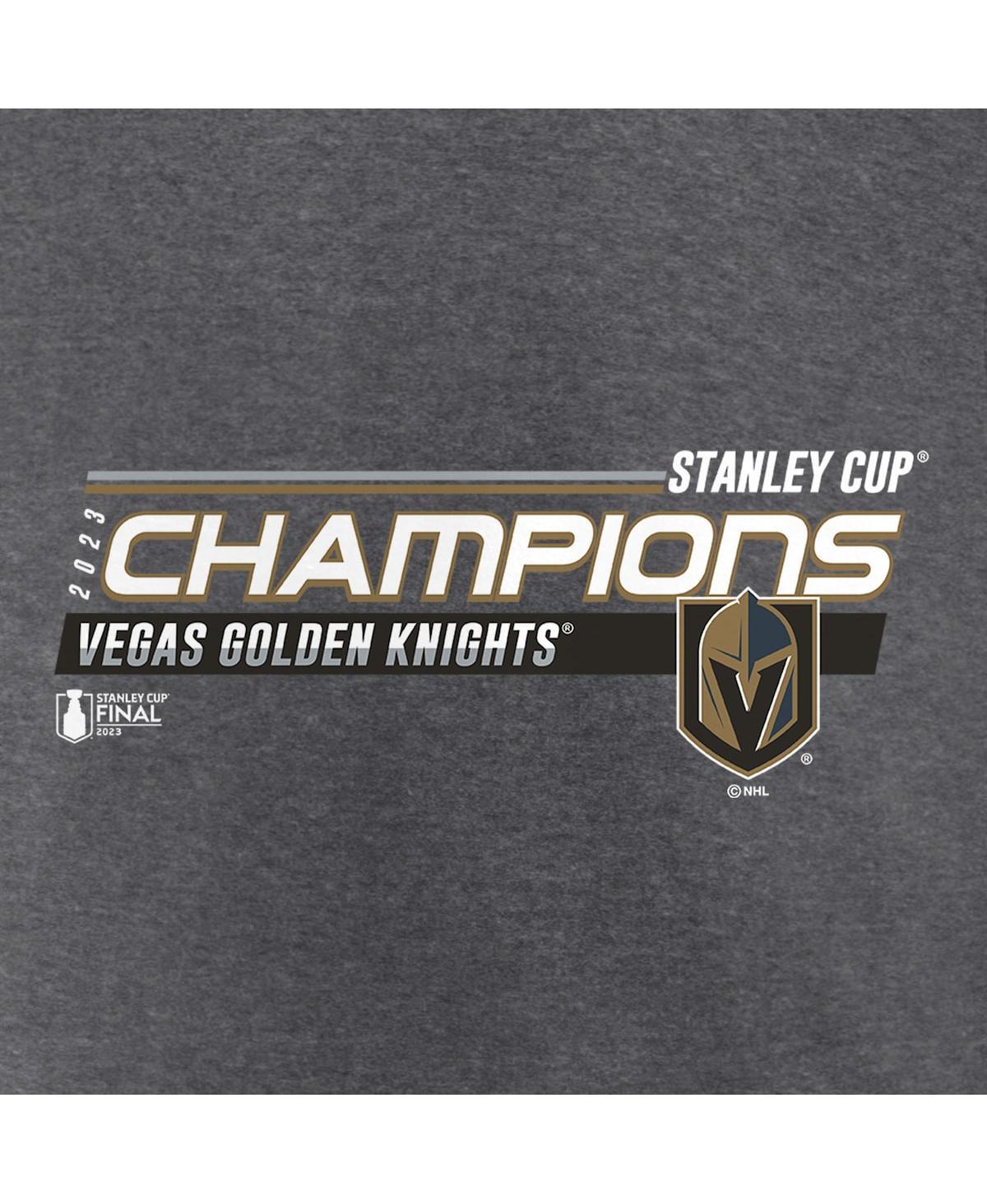 Men's FanaticsVegas Golden Knights 2023 Stanley Cup Champions Shift Performance T-shirt - Heather Charcoal
