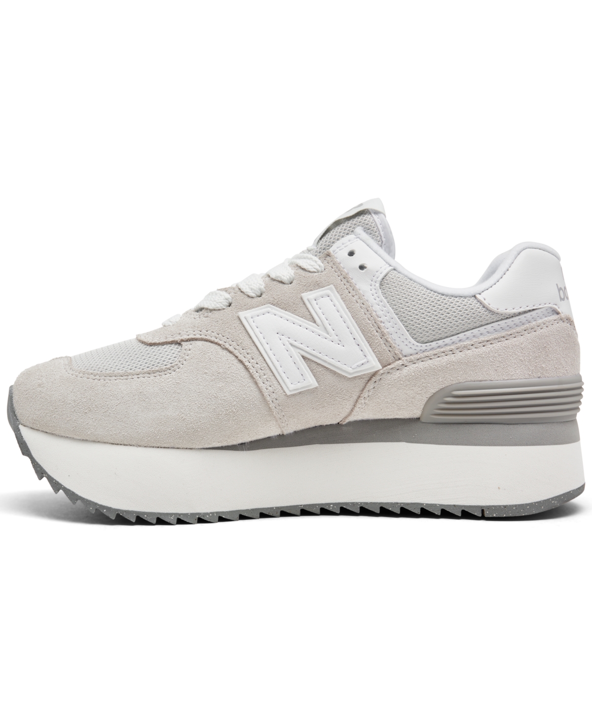New Balance Women's 574+ Casual Sneakers From Finish Line - Rain Cloud, White