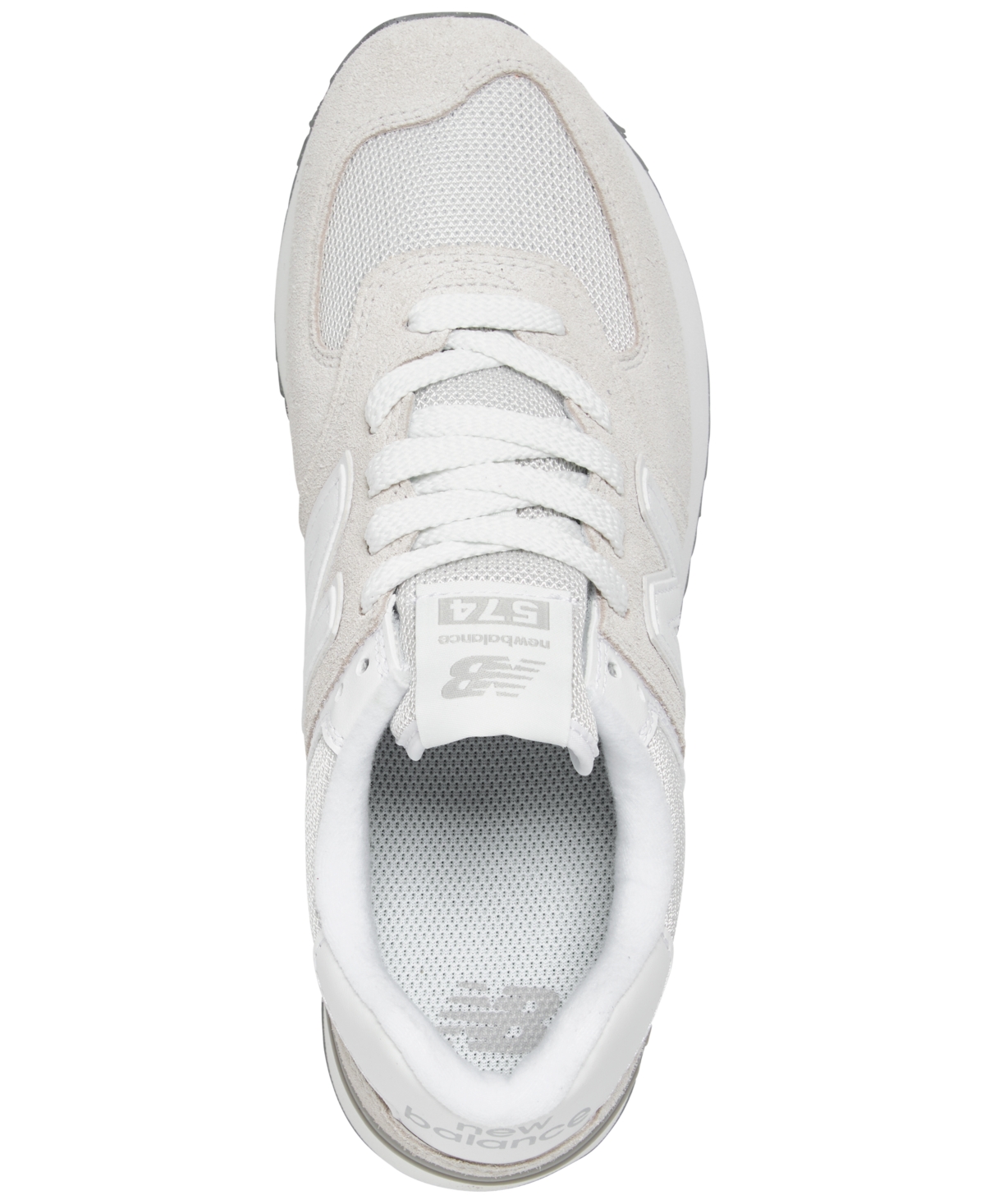 New Balance Women's 574+ Casual Sneakers From Finish Line - Rain Cloud, White