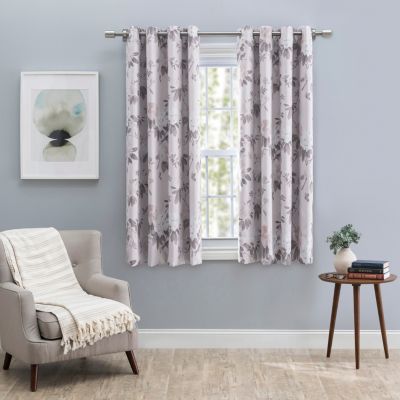 Tacoma Double Black Out Grommet Curtain Panel 50"W x 63"L