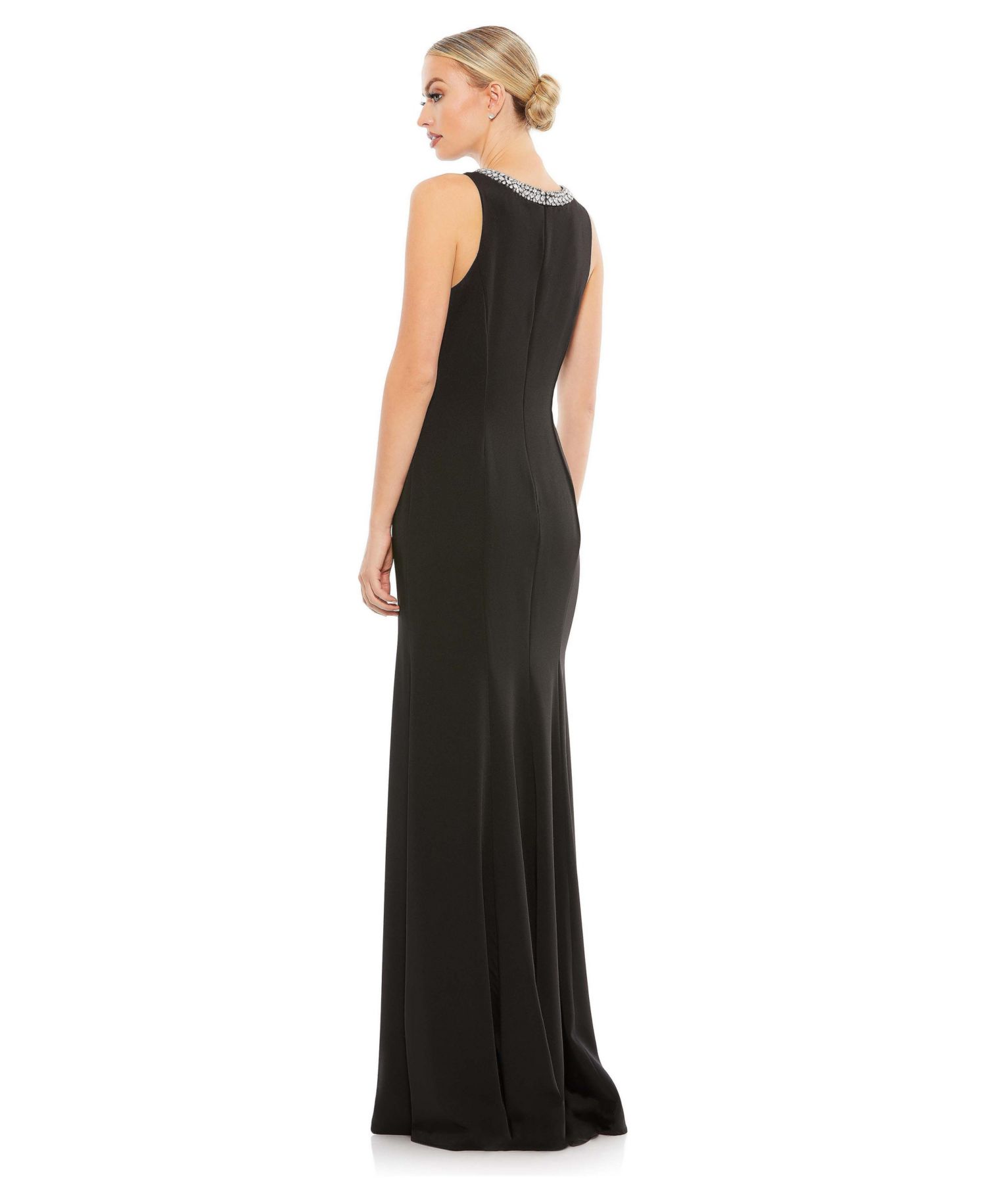 Women's Ieena Embellished Neck Trumpet Gown