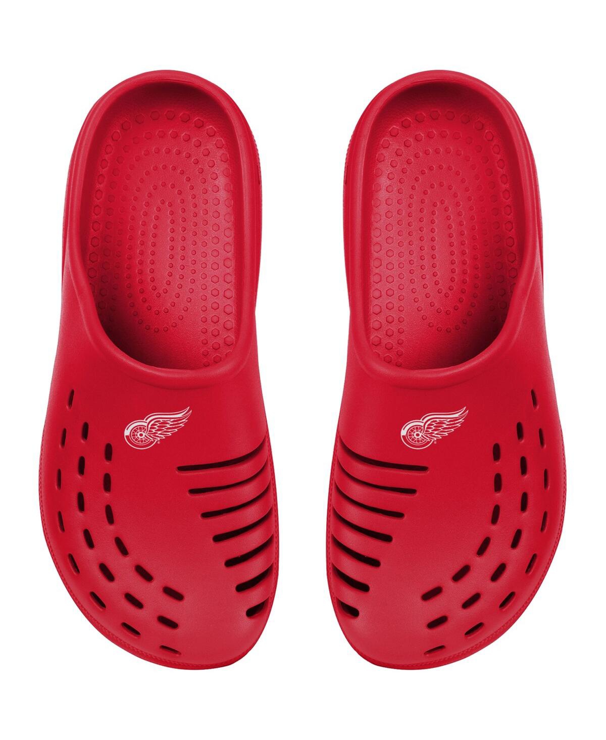 Foco Kids' Big Boys And Girls  Red Detroit Red Wings Sunny Day Clogs