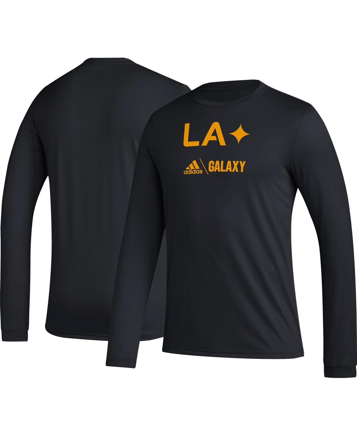 Shop Adidas Originals Men's Adidas Black La Galaxy Icon Long Sleeve T-shirt