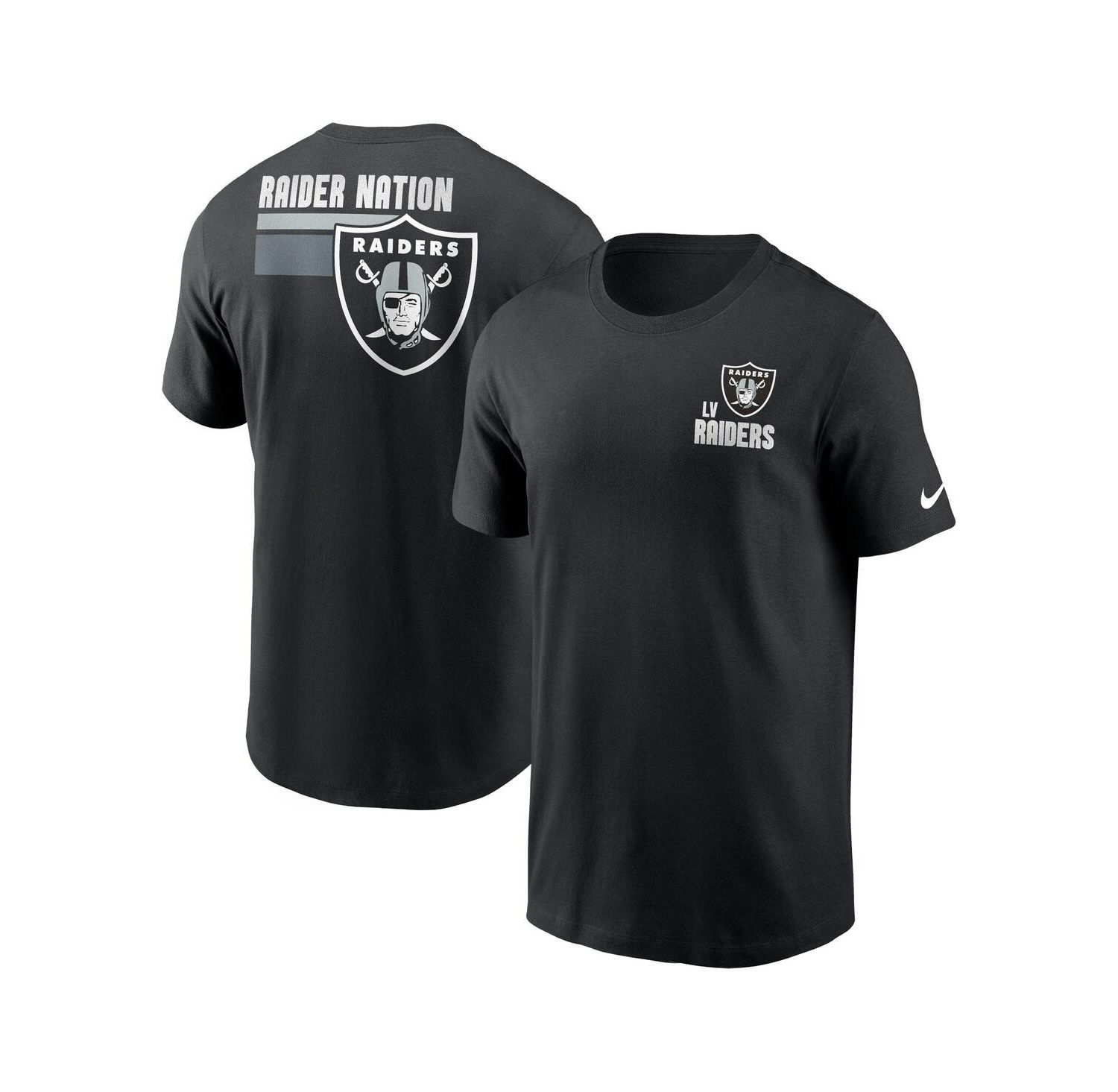 Men's Black Las Vegas Raiders Blitz Essential T-shirt