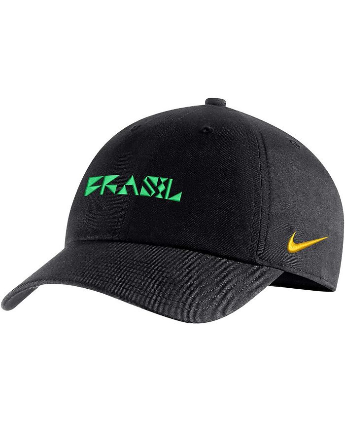 Nike Men's Black Brazil National Team Campus Performance Adjustable Hat ...