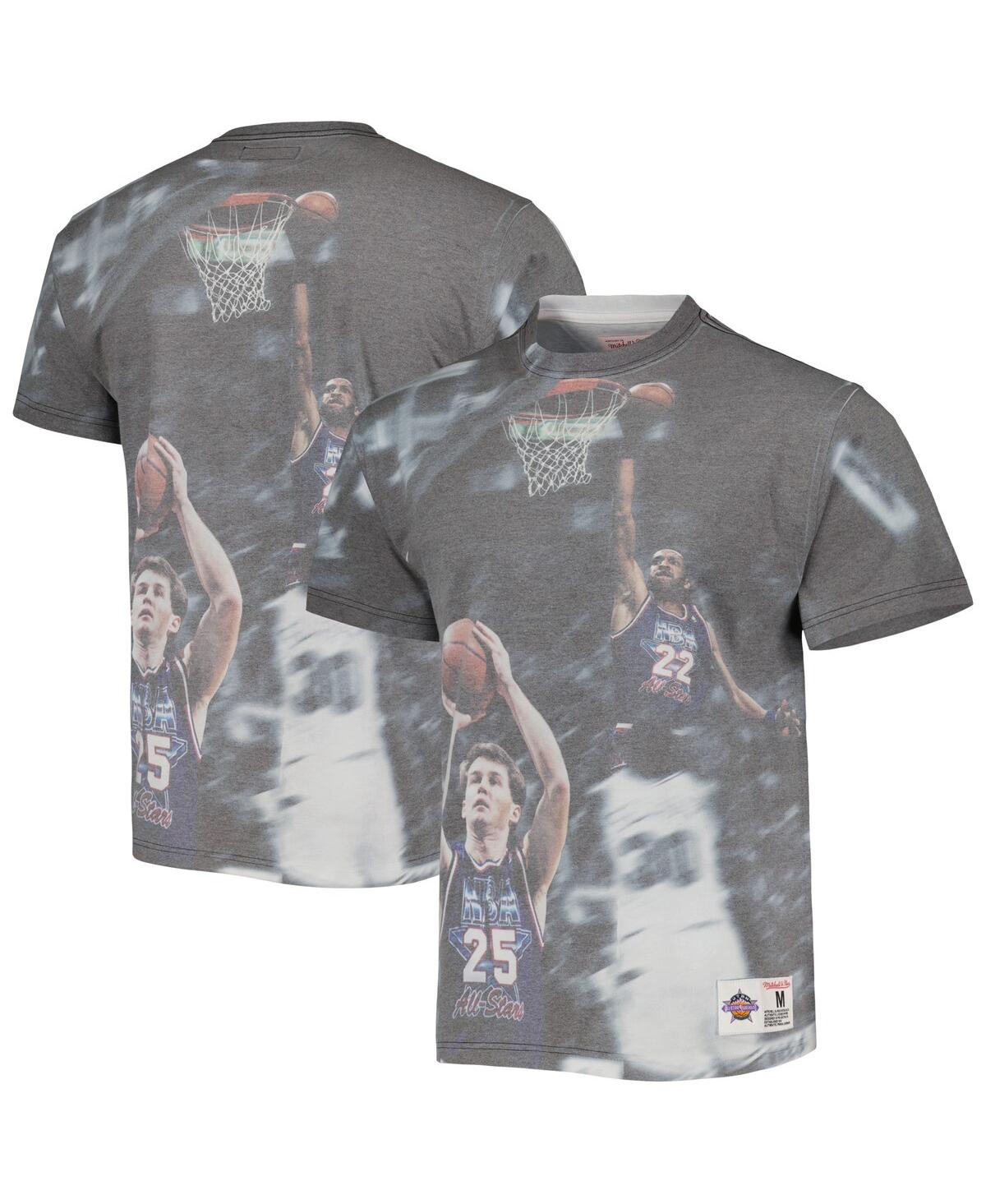 Shop Mitchell & Ness Men's  Cleveland Cavaliers Above The Rim Graphic T-shirt In Gray