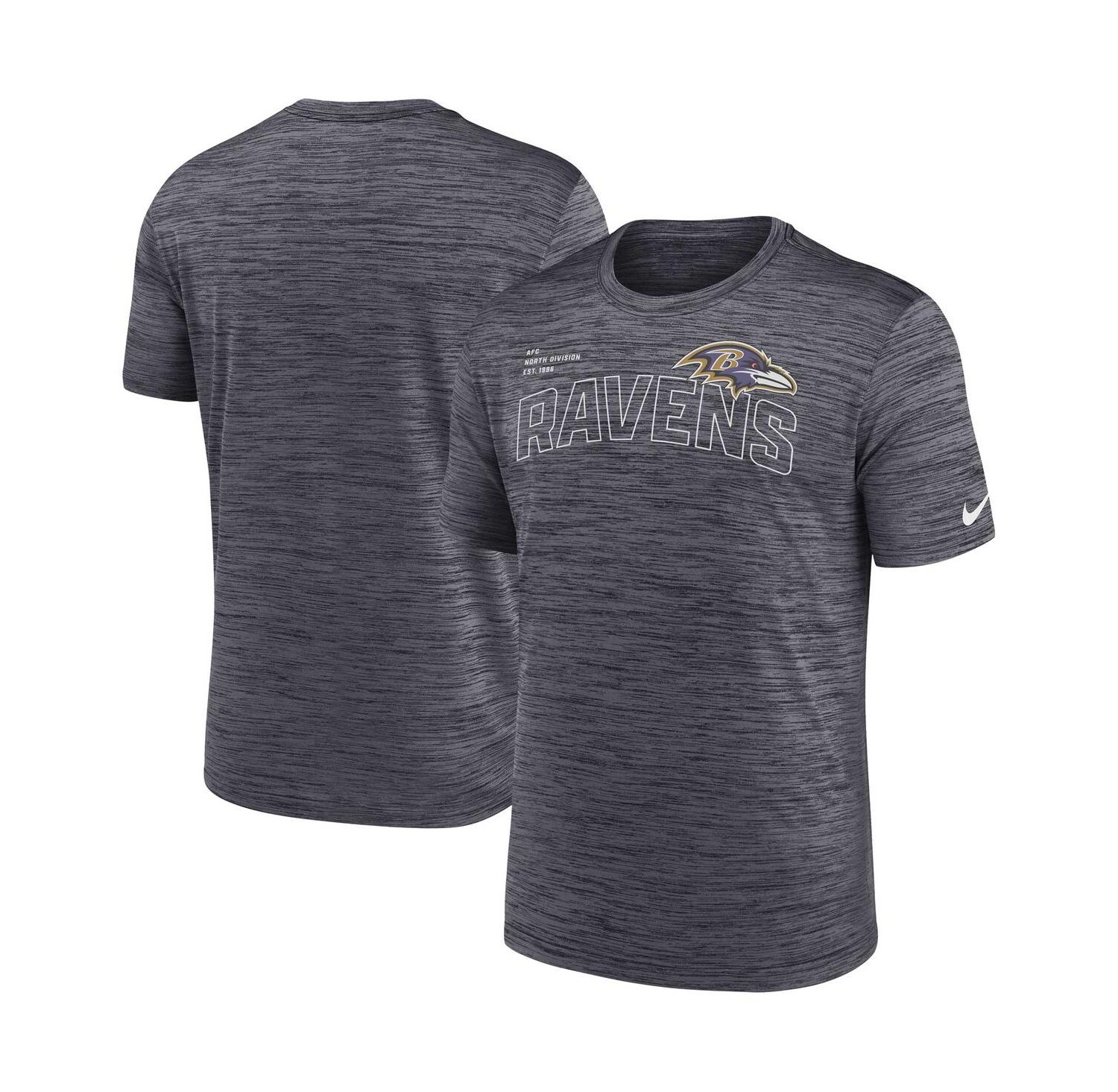 Men's Black Baltimore Ravens Velocity Arch Performance T-shirt